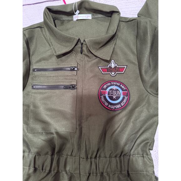 Relibeauty Top Gun Flight Suit Costume - Picture 1 of 10